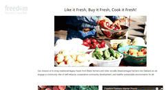 Desktop Screenshot of freedomfarmersmarket.com